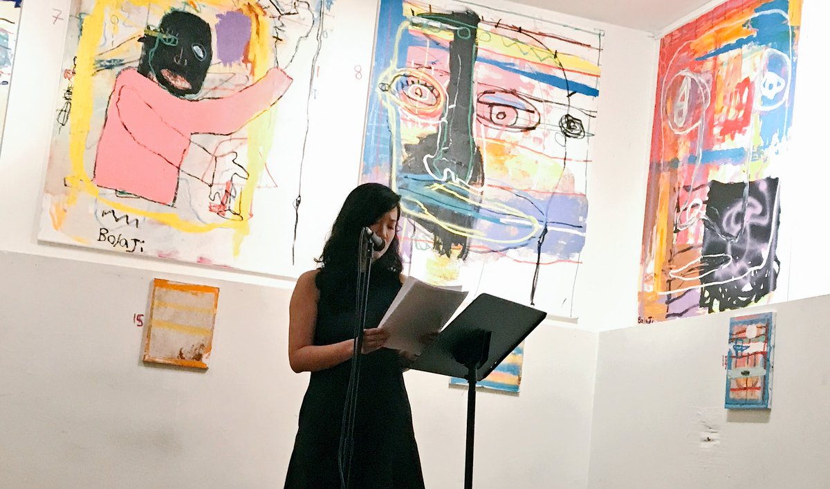 "I can make out truth and fiction taking turns. Each mimicking the other." @jennymxie at #EMPIRE by <a href="/Phantom_Books/">Phantom Books</a> co-hosted w/ #EARSHOT