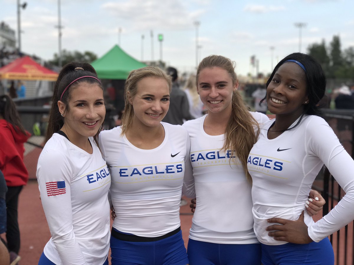 SMCHSAthletics's tweet photo. MASTERS: Girls 4x100 is moving on to State!! Eagles cross the line in in 2nd with a time of 46.65! https://t.co/ViCsIOdPO0