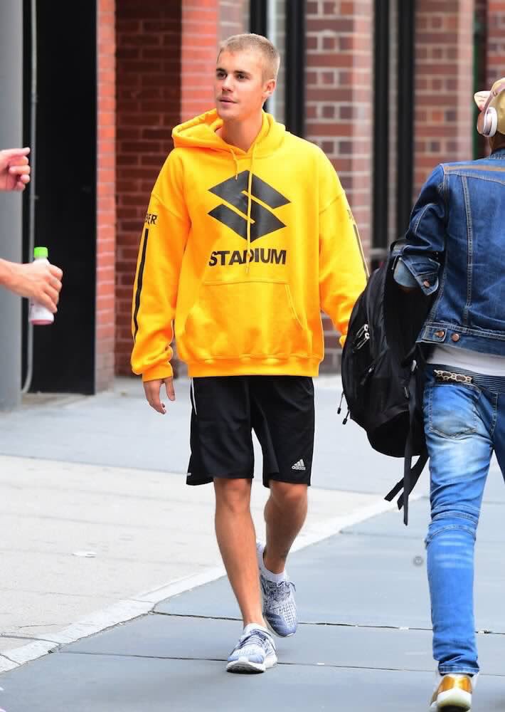 Image result for justin bieber wearing their own merch