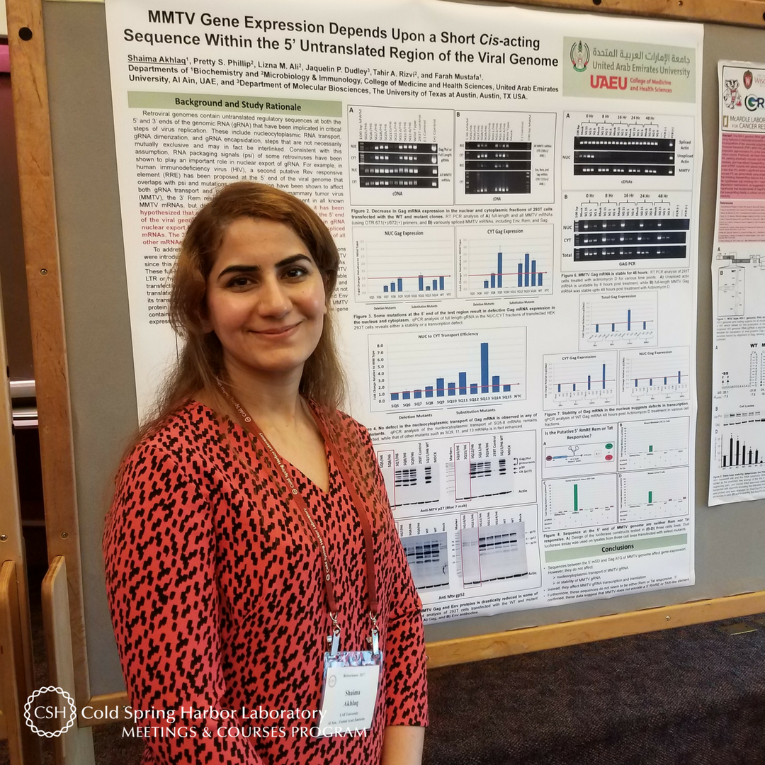 cshlmeetings's tweet image. Meet Shaima Akhlaq of @UAEU_NEWS who is on campus to present a short talk and poster at #cshlretro: bit.ly/2r5irbI #cshlvisitor