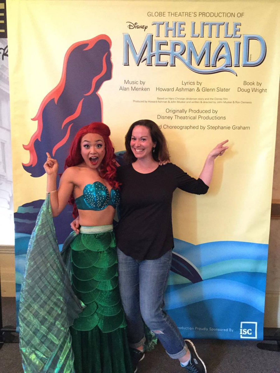 GlobeTheatreYQR's tweet photo. Stephanie Sy (Ariel) and Stephanie Graham (Director/Choreographer) are excited to share Disney magic for six whole weeks! #MermaidLive https://t.co/WQlM8EdrYO