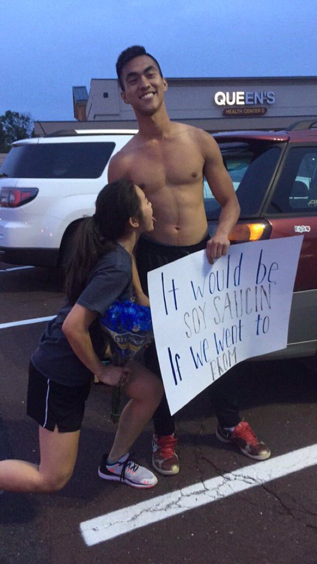 SAHSPromposals's tweet photo. SOY SAUCIN @pennington4 &amp; @ViDuong_ https://t.co/6H6XRnze7V
