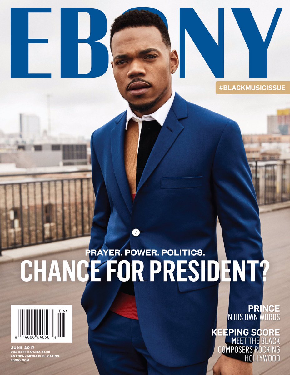 teryn_denice's tweet photo. In addition to being a writer, I produce. One of the last EBONY covers I produced staring @chancetherapper ✨ https://t.co/pD0l0SctCR