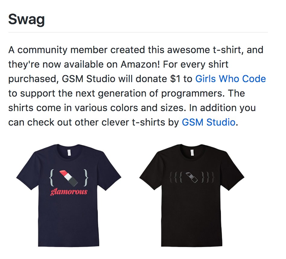 Screenshot of the shirts