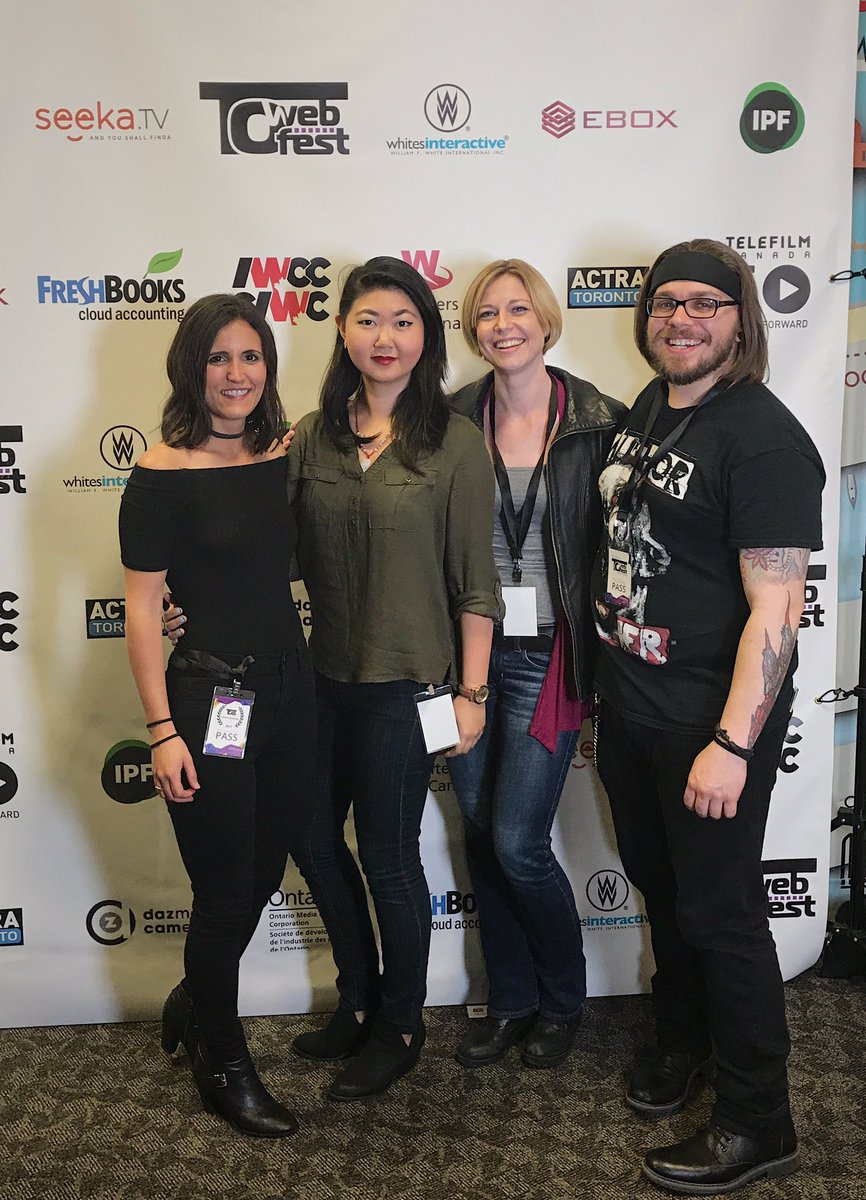herewewait's tweet image. Co-creators @Olivin_LaVida and @inspirasian51, #editor @JessicaAGreen #nominated #sounddesigner @SpikesPlayFood at the @TOWebFest!