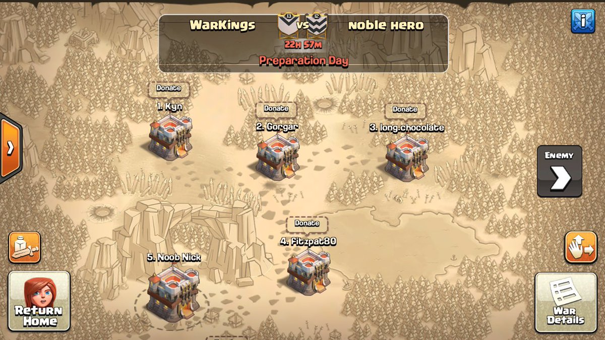 WarKingsClash's tweet photo. Woohoo! GL Noble Hero! @reeee8080 @JediNetworkCoc #CoCPotluck https://t.co/6vZD1tWJ9Z