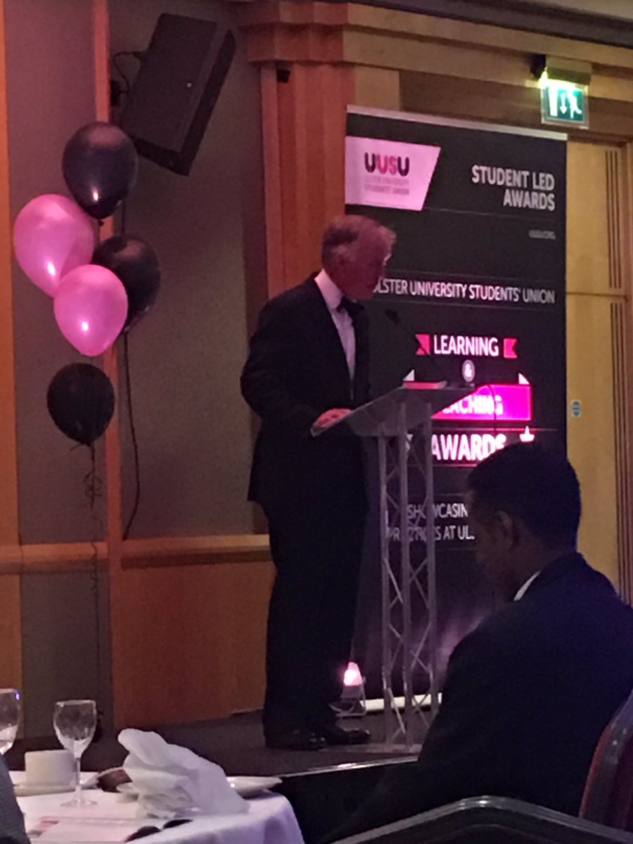 AngelaScanlon7's tweet image. A tribute to Colum Mackey and all the award winners from University Council #LTA17 @UlsterUni @UlsterFlexEd @UUSU