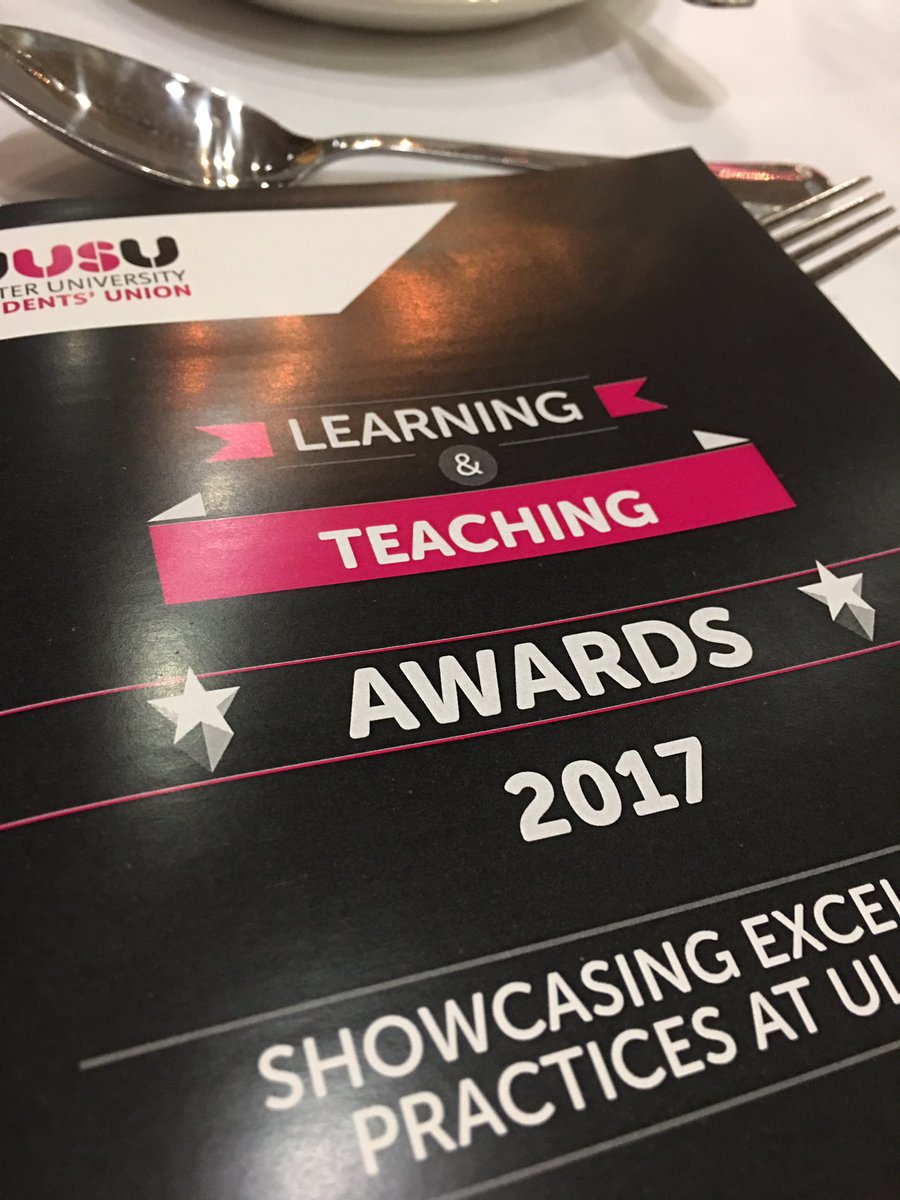 AngelaScanlon7's tweet image. A tribute to Colum Mackey and all the award winners from University Council #LTA17 @UlsterUni @UlsterFlexEd @UUSU