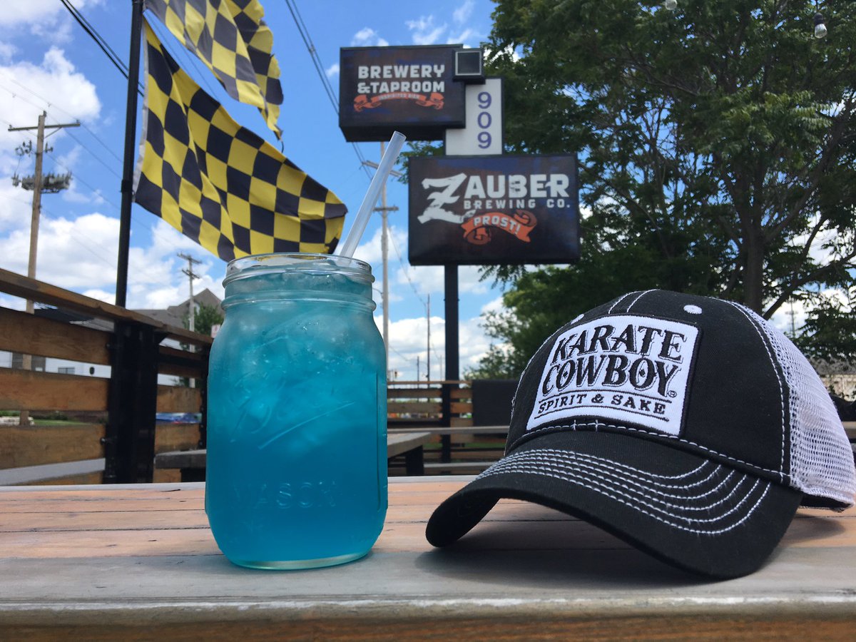 KarateCowboy's tweet photo. Kicking off this long weekend right with our friends at @ZauberBrewing! #MemorialDay #cocktails #karatecowboy https://t.co/r171BvFhPZ