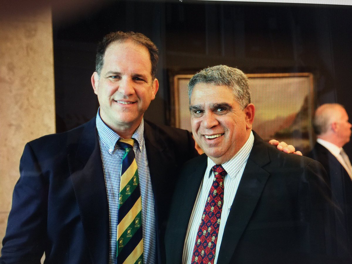 brucemuirhead's tweet photo. @glen_ella and Brendan Nasser in discussions and #friendship: backing young indigenous leaders @CWallabiesEx @Peter_Fitz @qantaswallabies https://t.co/NnA7AmQoUY