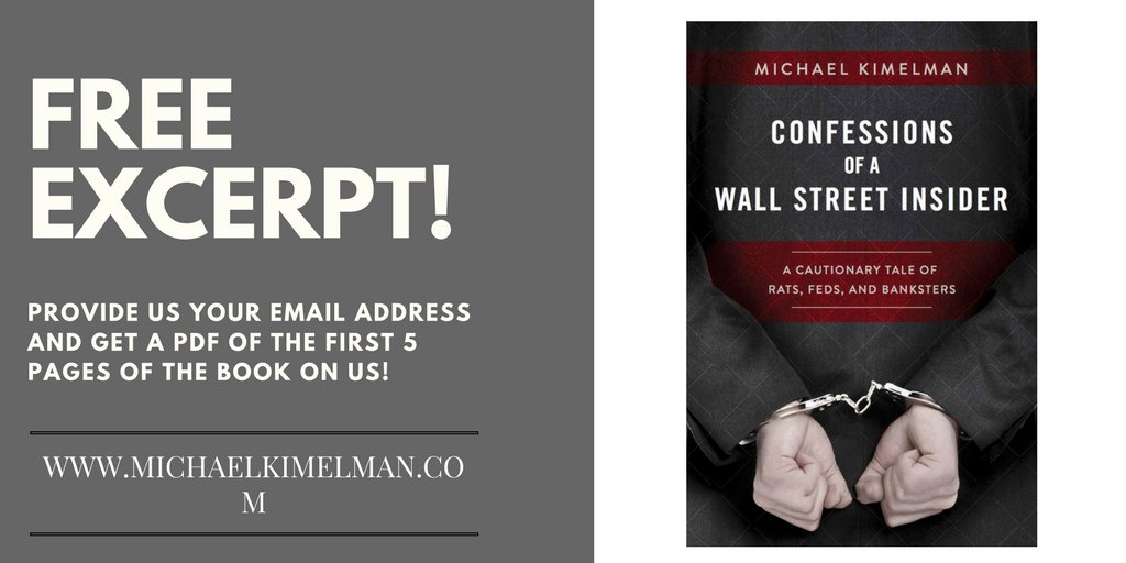 mikekimelman's tweet photo. Enjoy a free excerpt of #Confessions of a Wall Street Insider by visiting https://t.co/UlLXTpXLLk #Wallstreet #freeexcerpt https://t.co/dtchqDLQPR