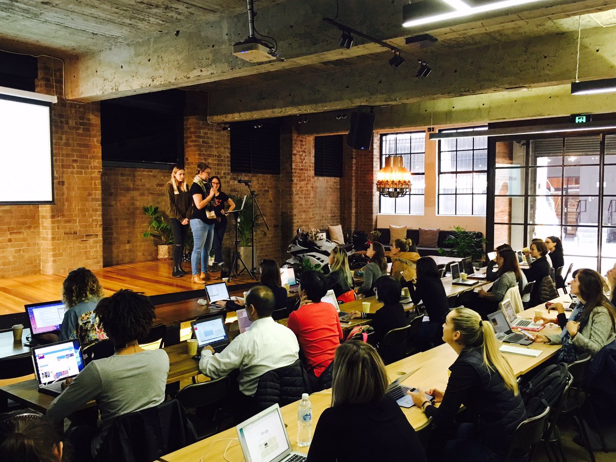 locacodes's tweet photo. Rails Girls Sydney @canva begins! @RailsGirls_SYD #railsgirlssyd https://t.co/7c8PSWULMA