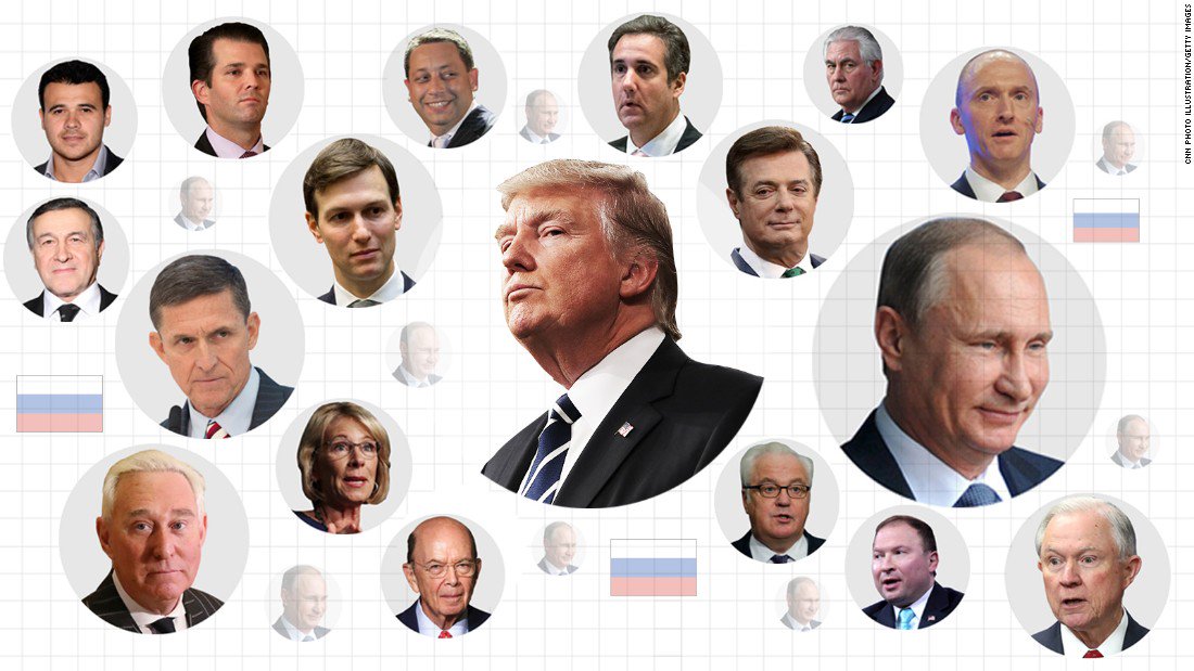 Anyone else notice who's missing from this #Russiaprobe graphic from CNN?  #PENCEISNOTINNOCENT #ComeyHearing #TrumpDocuments