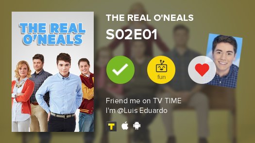 luesinho's tweet photo. I've just watched episode S02E01 of The Real O'Neals #realoneals https://t.co/1JqyK2YnBU https://t.co/kN5uyFW1qR