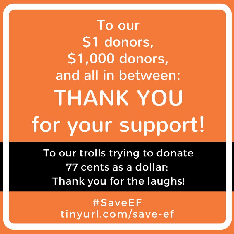 EvrydayFeminism's tweet photo. Thank you - all of you ;-) #SaveEF
https://t.co/eqQ0oFg3gX https://t.co/8ouwyKrglQ