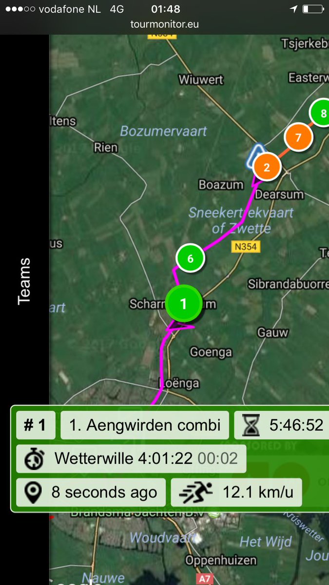 ElfstedenRoeien's tweet photo. Gyas blijft Aengwirden op hielen zitten, maar verliest tijd bij wissels.
#erm2017 @gyas_11steden https://t.co/ai2CH2qyYk