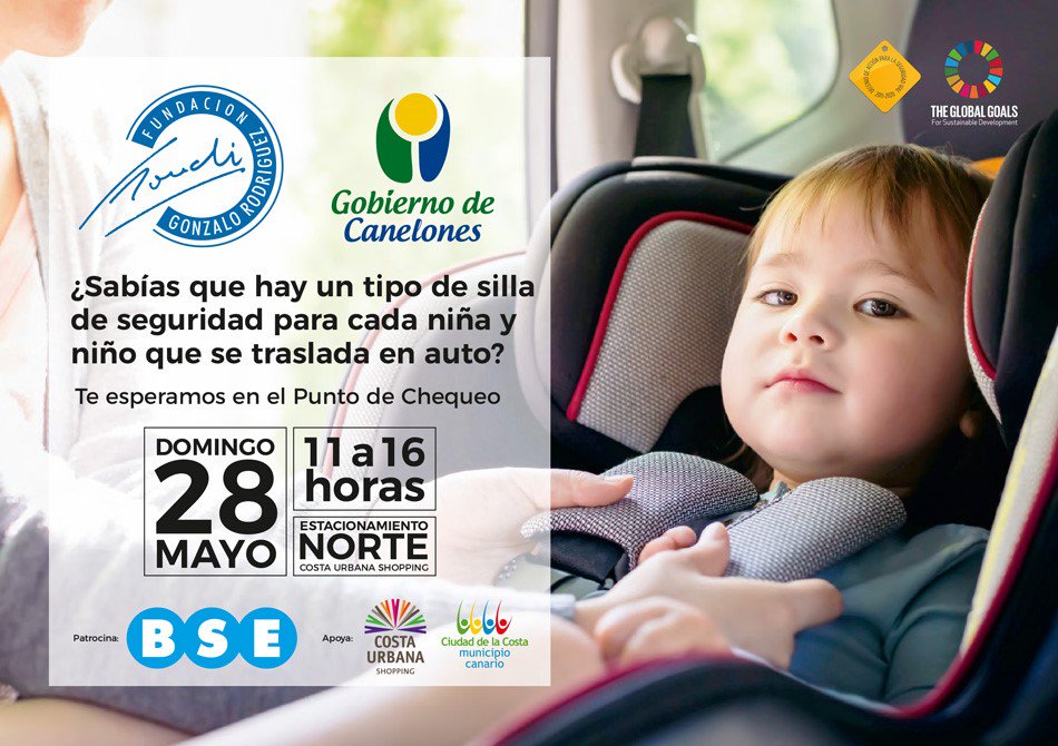 fundaciongonchi's tweet image. Este domingo junto con @IdCanelones y @bseuruguay te esperamos en @Costa_Urbana para asesorarte sobre la colocación de sillitas y boosters