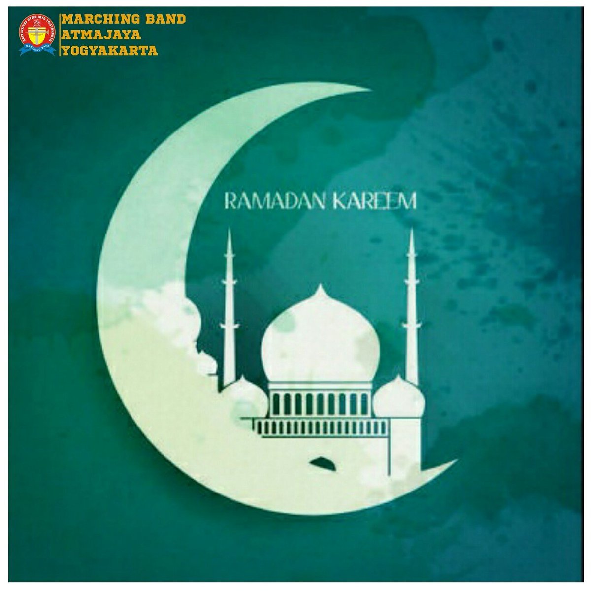 MBAtmajaya's tweet photo. Kami Keluarga Besar Marching Band Atma Jaya Yogyakarta mengucapkan
🙏Selamat Menunaikan Ibadah Puasa 1438 H🙏
#VIVAMBA
#RAMADHAN https://t.co/GXfZMWkPlj
