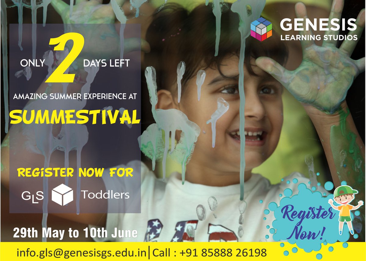 Last few seats left for Genesis Summestival 2017
Call 8588826198 or Register at bit.ly/2qHsK2X 
Block your seats now!