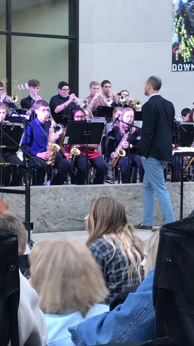 TateLibrary's tweet image. Jazz on the ped mall Friday night! Mr. Arp and the City High bands! #almostsummer