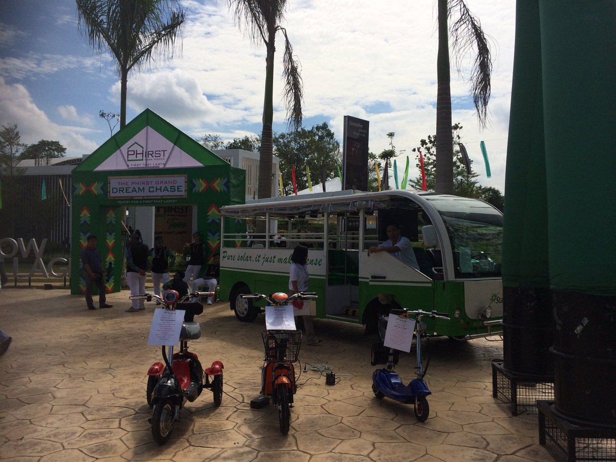 bongvlaurel's tweet image. Grand Launching of #PHirst Park Homes, Tanza, Cavite. Free shuttles to residents. #Star8 #SolarTransport #sustainable #green #community