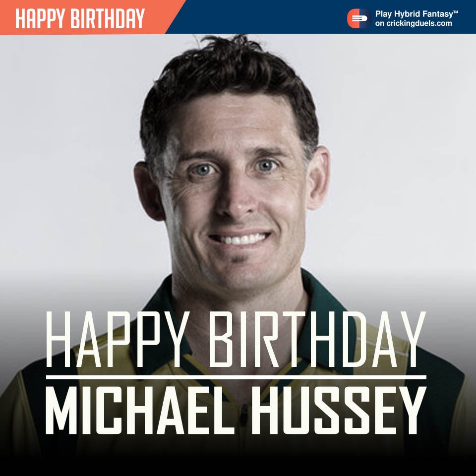 Happy Birthday Michael Hussey. The former Australian cricketer turns 42 today. 