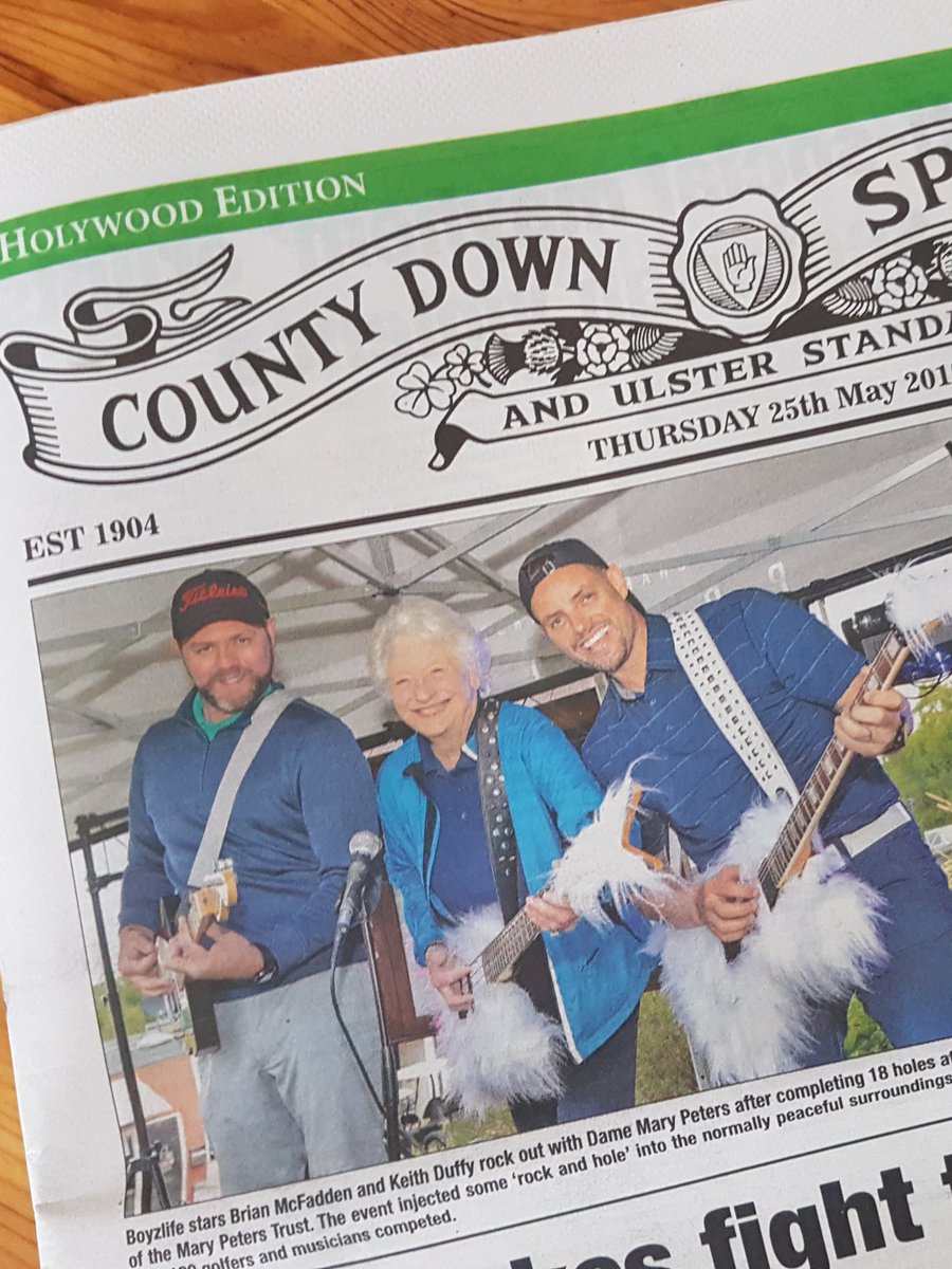 GolfGuitars's tweet photo. Cheers @codownspectator for the front page :) @BrianMcFadden @officialkeith https://t.co/QawqzD6Zp1