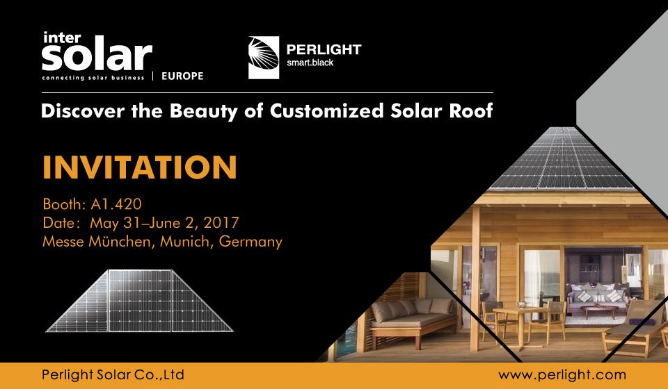 Perlight_Solar's tweet photo. Meet #Perlight at A1.420 & Discover the Beauty of #Customized #Solar Roof @Intersolar Europe May 31 - June 2 at Munich Germany. #InterSolar https://t.co/n51ojIF0vJ
