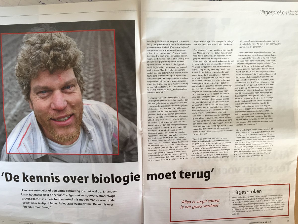 De kennis over biologie moet terug #Akkerwijzer