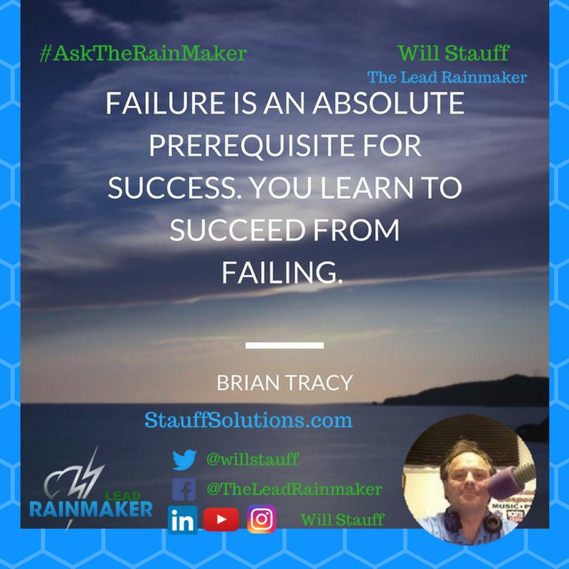Learn to Succeed from Failure AskTheRainMaker MLM Quotes