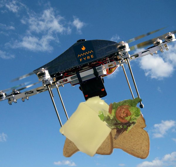 Fyre_Concierge's tweet photo. You all thought we were joking!! But @FyreCheeseSammy has arranged for his awesome sammys to be delivered to all #FyreSquad #10thFloor #Vips https://t.co/XbX3YECgXt