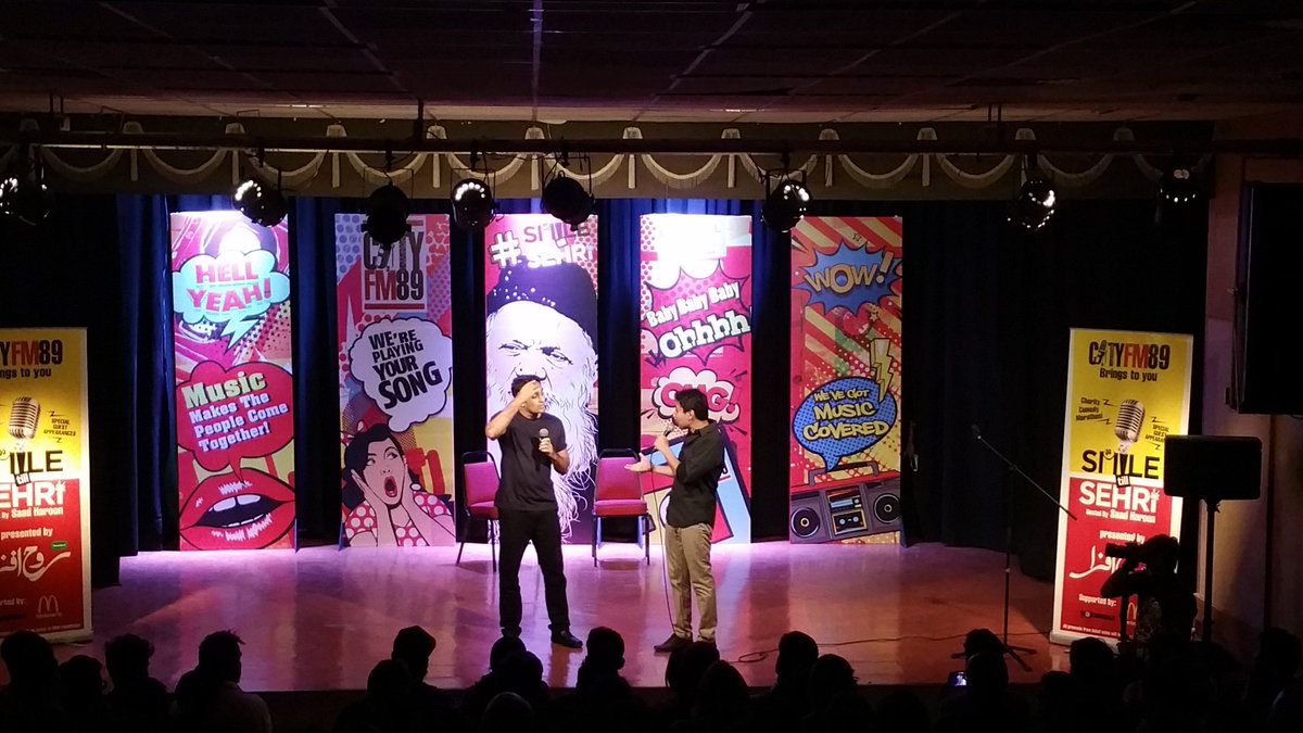 faizanrz's tweet photo. @DanishAliTwitr and @SaadHaroonSays for an improv session together at #SmileTillSehri #CityFm89
@CityFM89 #blogcoverage https://t.co/N99zKLc7Xv