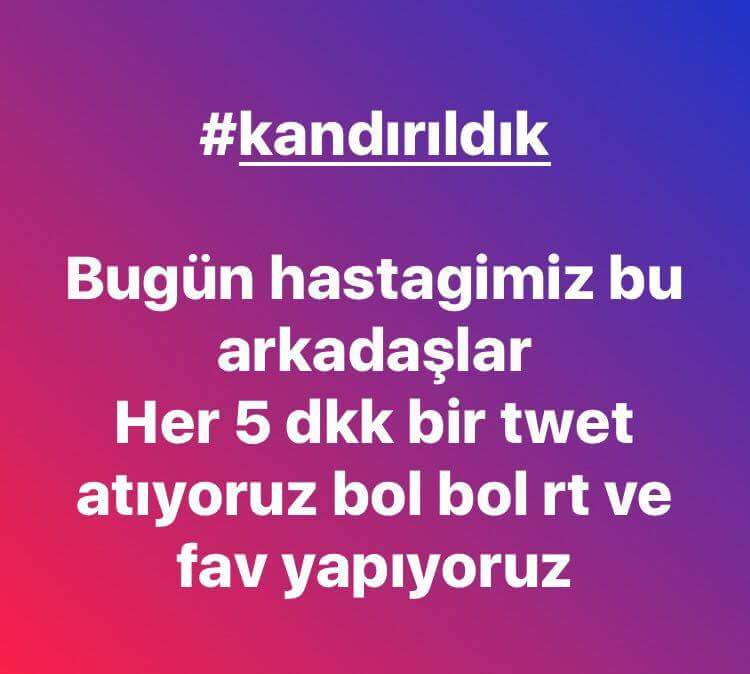 #kandırıldık