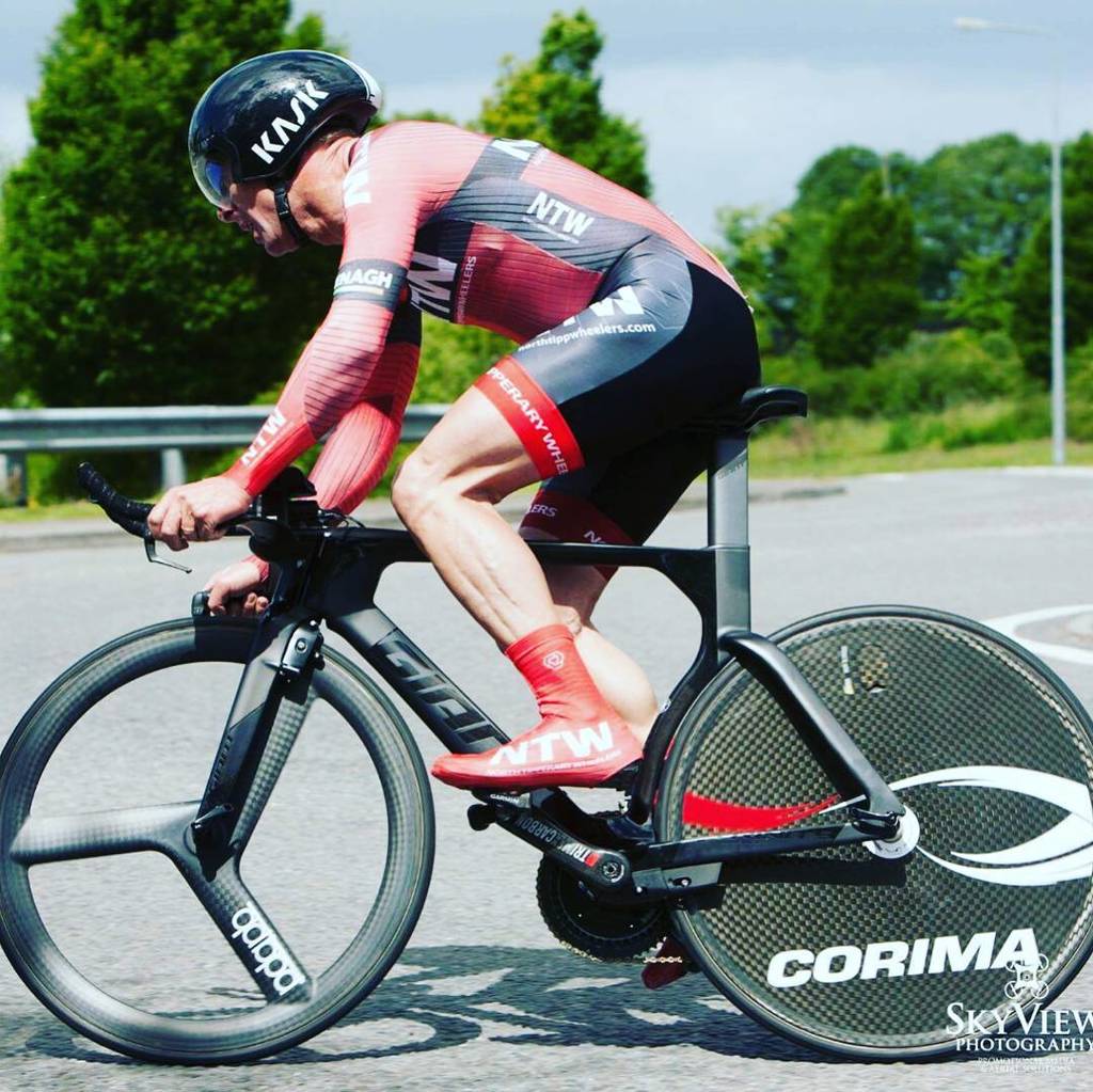 our "Go Fast" speedsuit looks very fast in this set up, sweet bike <a href="/ntippwheelers/">North Tipp Wheelers</a>