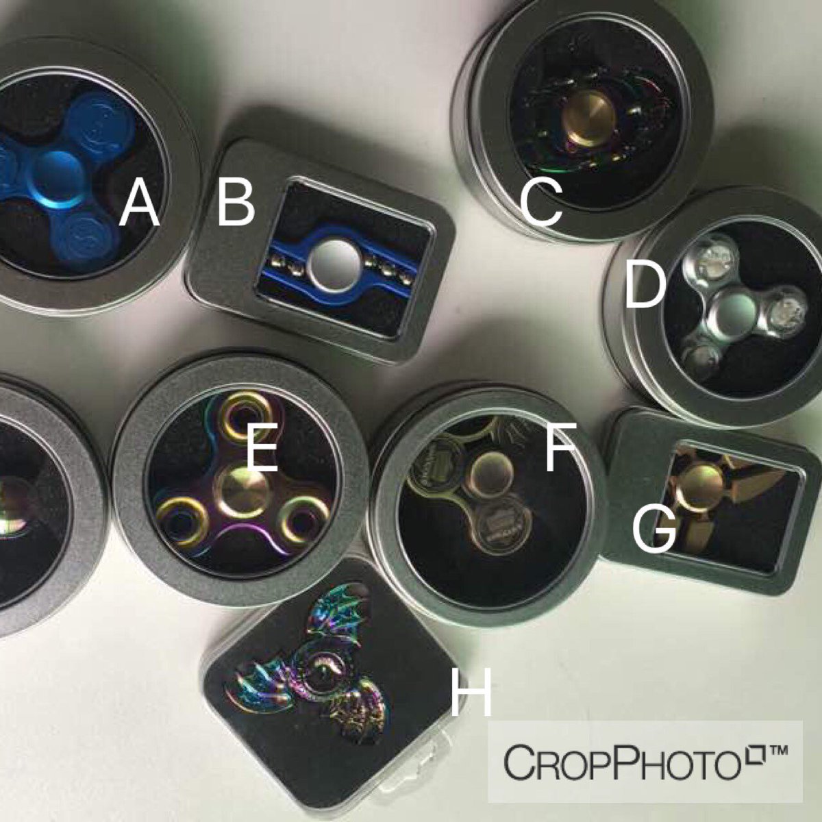 FidgetsUK's tweet photo. What is your favourite design out of these metal fidget spinners?  #FidgetSpinners  #FidgetSpinner  #MetalFidgetSpinner https://t.co/Vse4onkPH6
