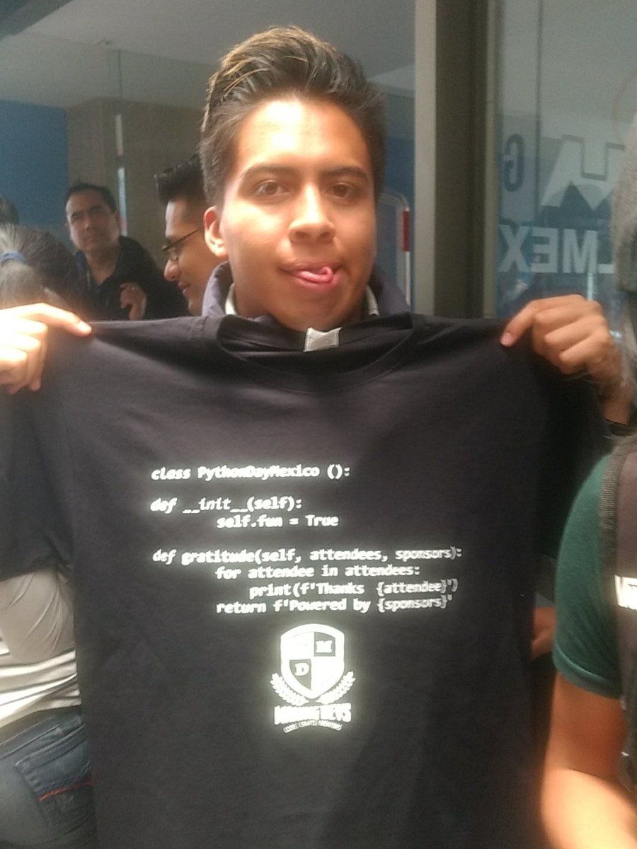 Branf56's tweet image. #PythonDayMx17