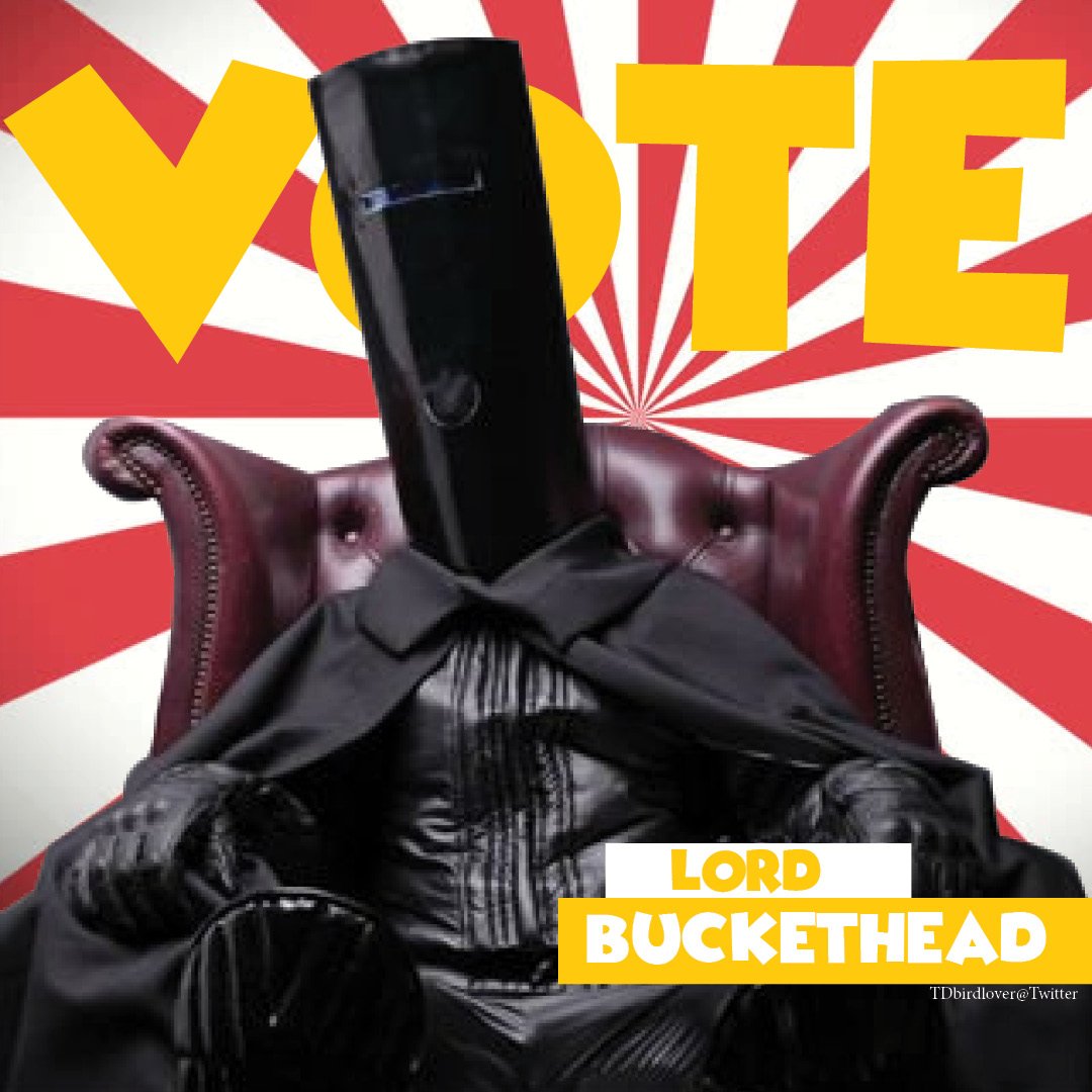 tdbirdlover's tweet photo. "...still better than Luthor" 
//Heard this person from @ETCShow  and had to make a joke edit about it   #lordbuckethead #UKGeneralElection https://t.co/b73NqjUA92