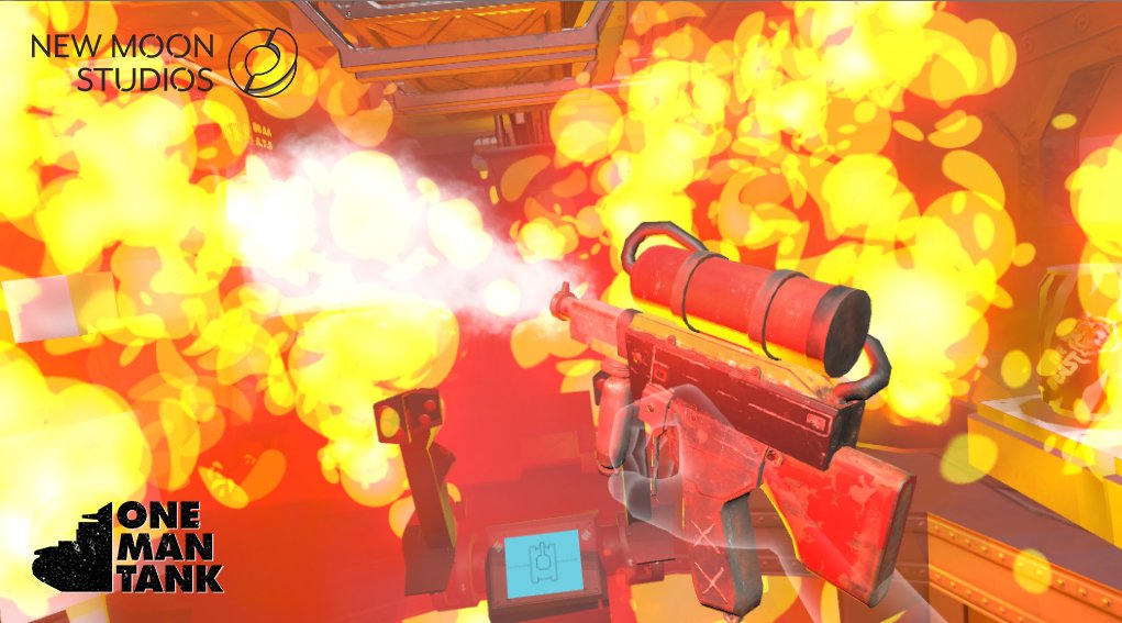 Working on the fire and the extinguisher. If your tank looks like this it's probably already too late #screenshotsaturday #madewithunity #vr