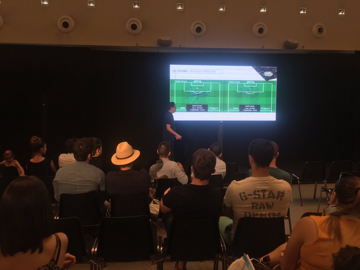 ImperdibleCotec's tweet photo. #BigData aplicado al #fútbol ⚽️ Estamos aprendiendo mucho con @CarmonaSalva de @OrigamiSports en #Imperdible_02 https://t.co/besrTusKvw