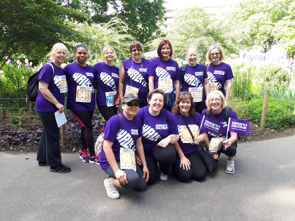 Tara2783's tweet photo. Nurses from CDU @BHR_hospitals taking part in today's 10K #WalkIT for @CrohnsColitisUK. We've raised around £350 so far https://t.co/HfXxitptmw
