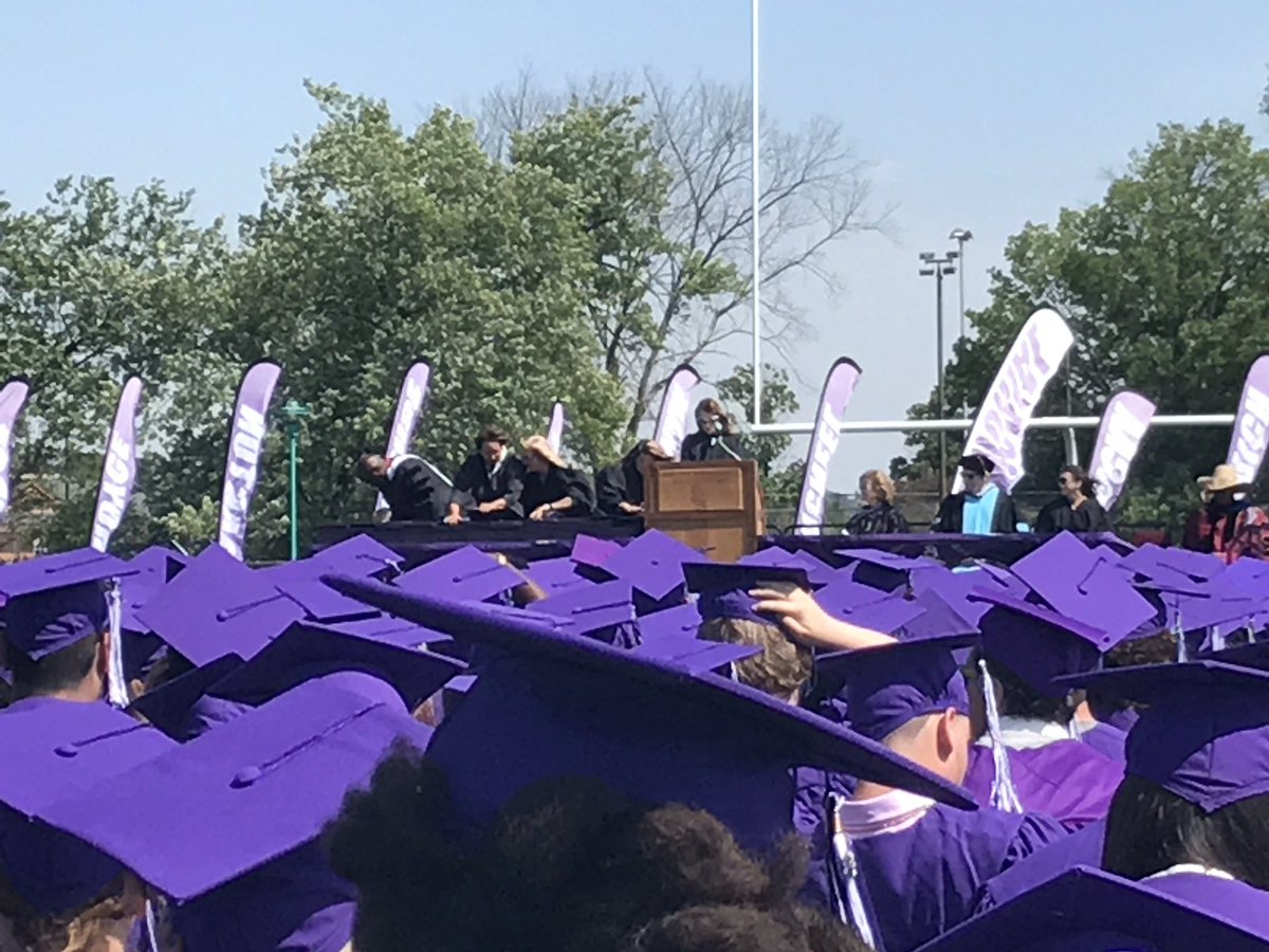 Board President, Laurie Endres, credits students and families for determination and success. #BeloitProud #Classof2017 #thankfulforthebreeze