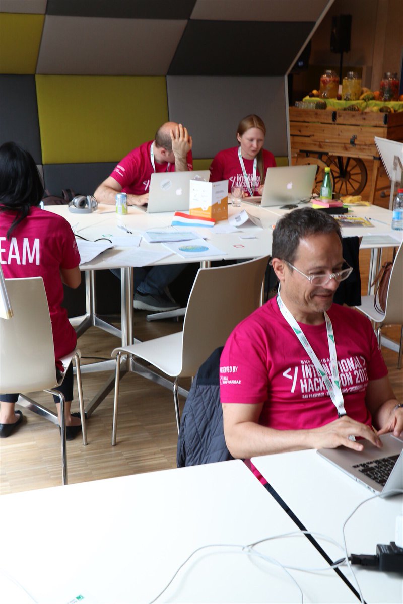 SnapSwap's tweet photo. Thumbs up to #snapswap team, everyone is motivated for this exciting International challenge! #internationalhackathon #luxembourg #fintech 👍 https://t.co/dXeCnpLD4G