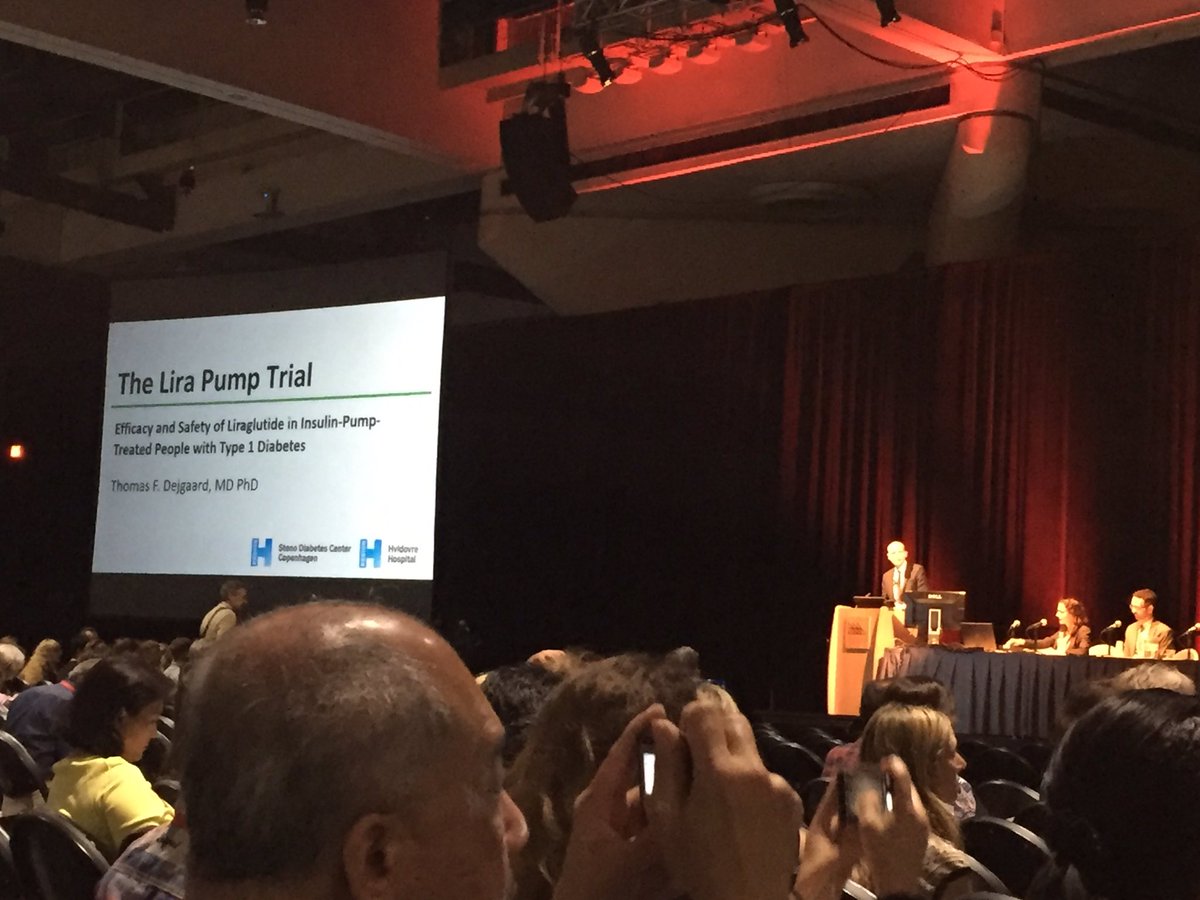 Dorte Vistisen (@vistisendorte) on Twitter photo #2017ADA Thomas Dejgaard <a href="/Stenodiabetes/">Steno Diabetes Center Copenhagen</a> is presenting results from the Lira pump trial in T1D to a fully packed Hall A. #2017ADA Thomas Dejgaard <a href="/Stenodiabetes/">Steno Diabetes Center Copenhagen</a> is presenting results from the Lira pump trial in T1D to a fully packed Hall A.