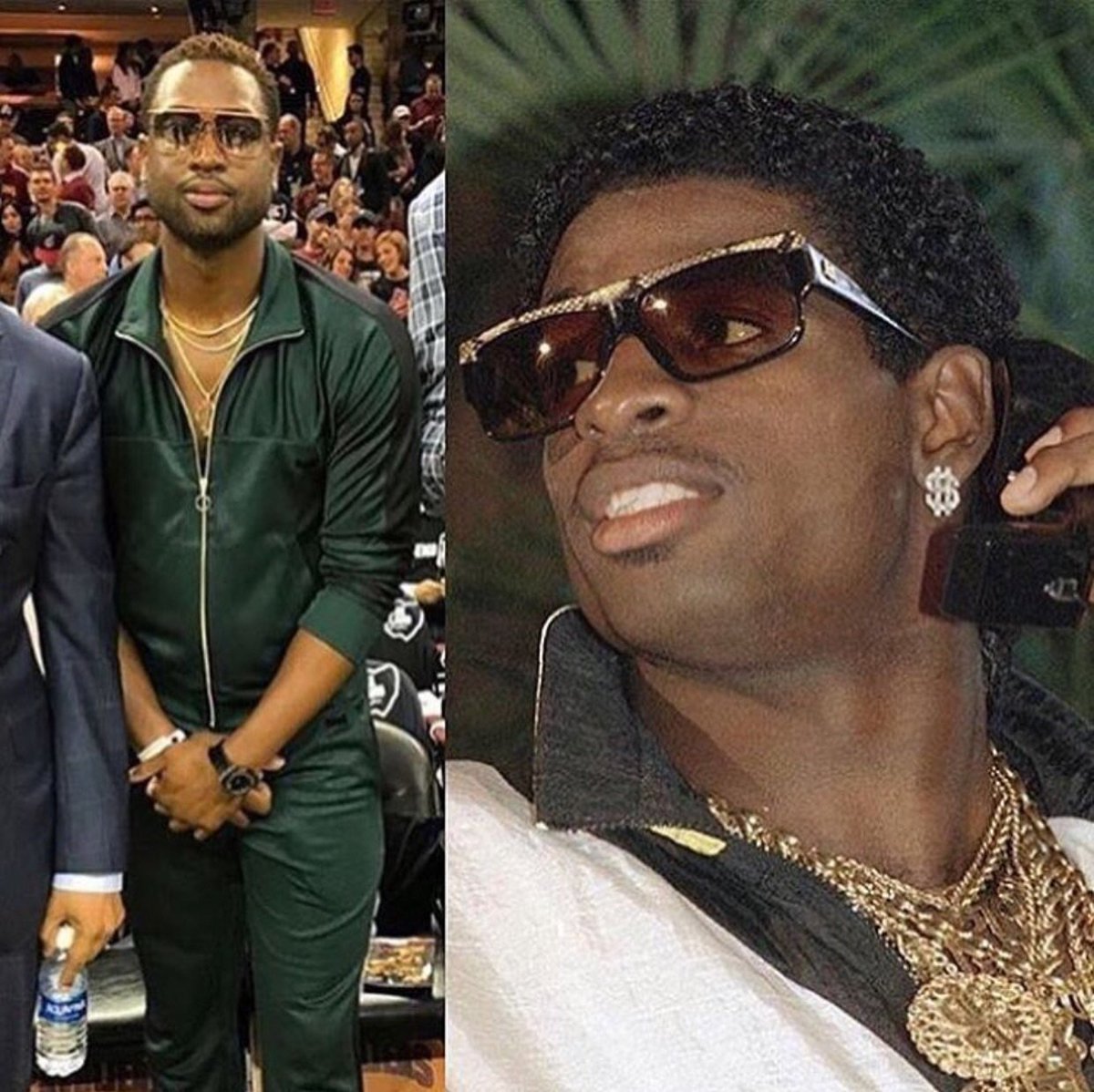 HumbleForever ➆ on X: @DwyaneWade out here looking like @DeionSanders on  draft day 😂  / X