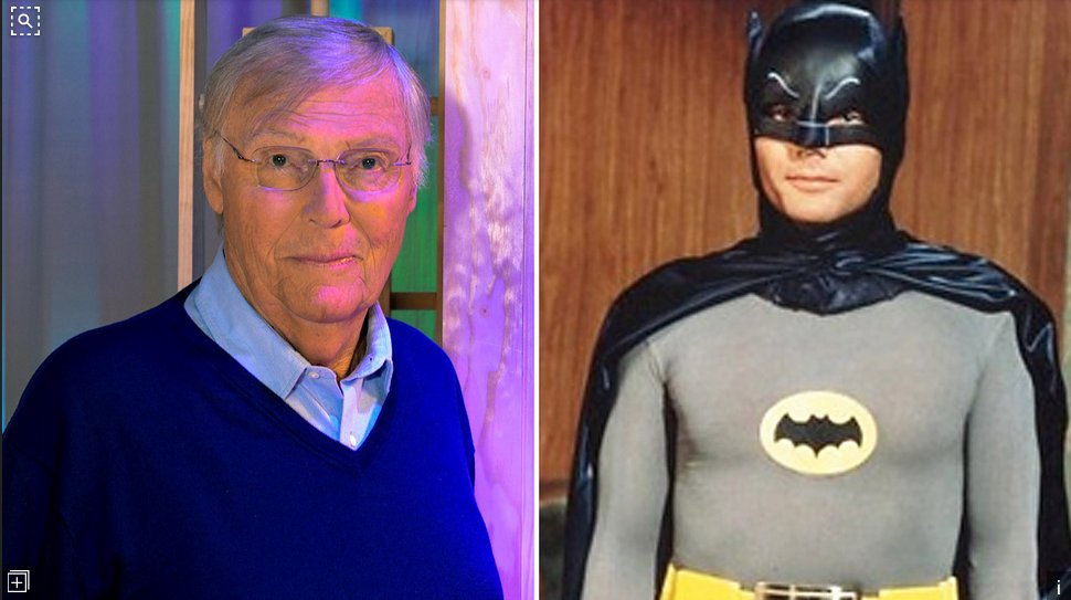 RIP Adam West, the original Batman on TV.