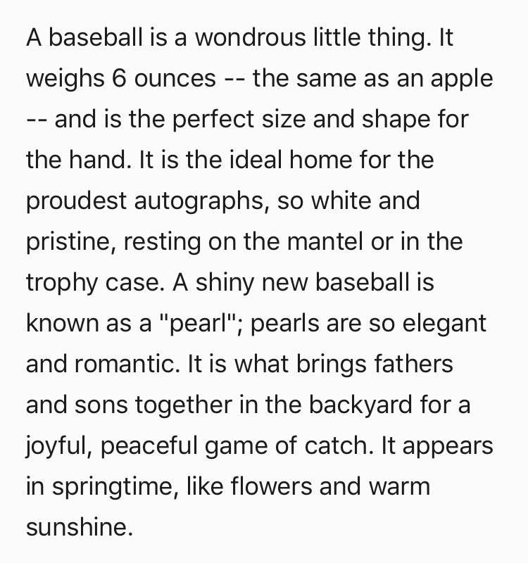 baseball paragraph