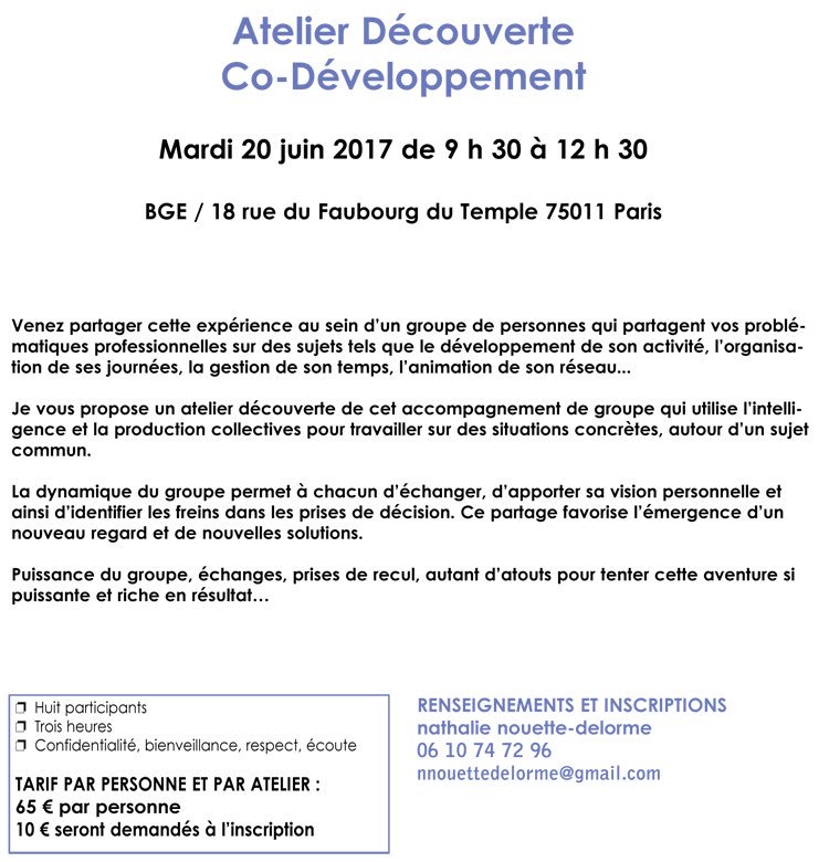 FayetLisa's tweet photo. Vous connaissez le co-développement ? RDV le 20 juin pour vivre cette expérience avec une super coach ! 
Pour en savoir plus 👇🏻⬇️ https://t.co/cAkaNanTkG