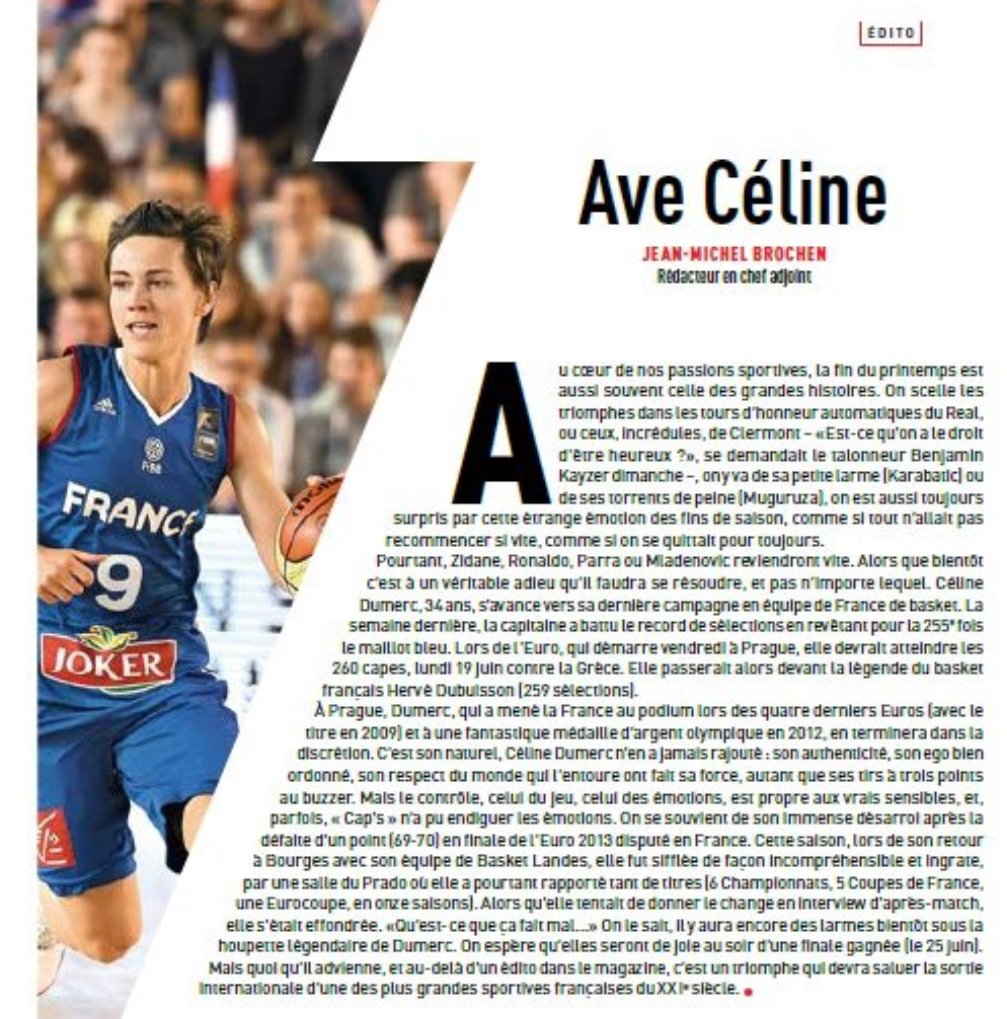 capsule19's tweet photo. Merci pour cette bienveillance de votre part @jmbrochen ! Très touchée par le contenu de cet édito dans @lemaglequipe ! #reconnaissante https://t.co/ZHd0PN0pj5