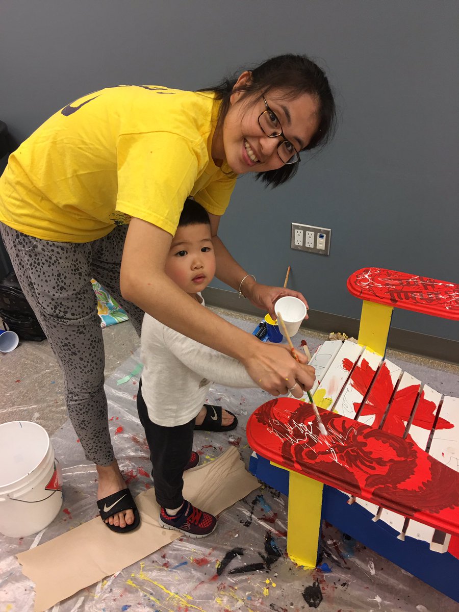 HRCCA's tweet photo. Aaron, our little painter! #AtHomeInBronte https://t.co/kV48od9Gr4