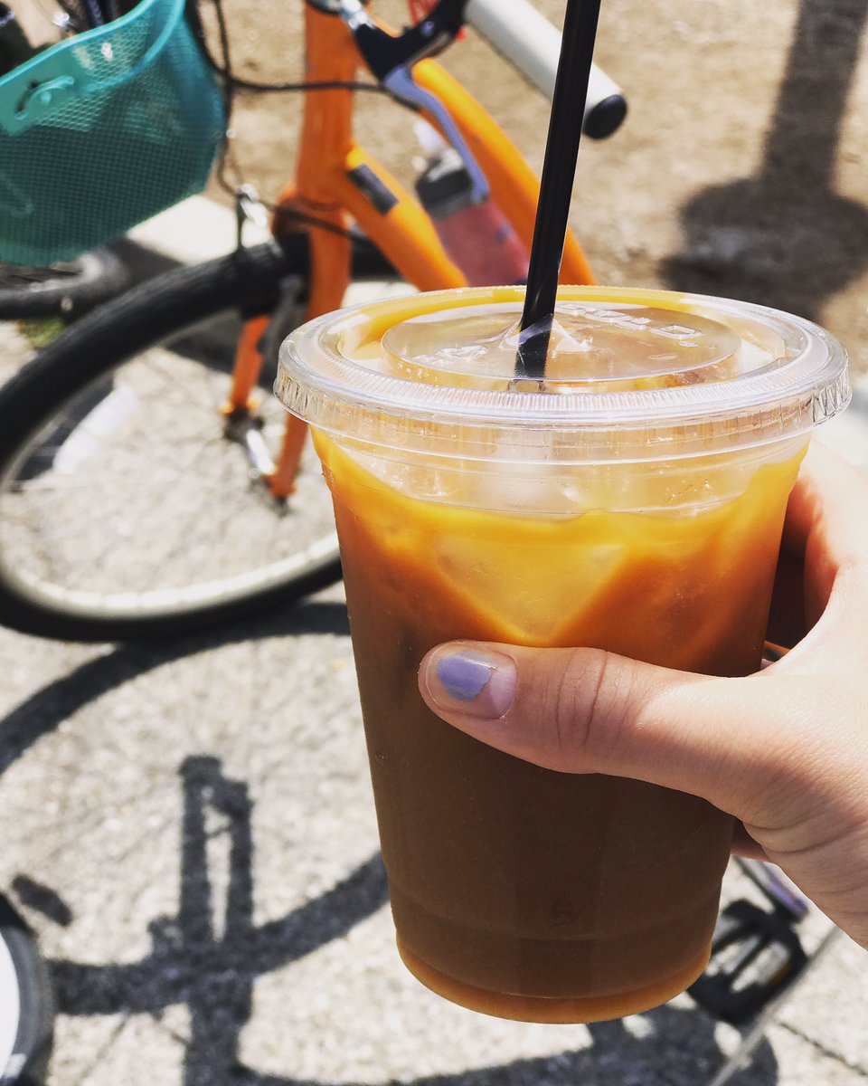 Snagged some coffee from <a href="/milktoothindy/">Milktooth</a> and now ready to bike #IndyRama2017 on this beautiful day!